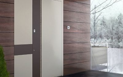 Montaj usa de exterior ZEN din aluminiu marca Alumil
